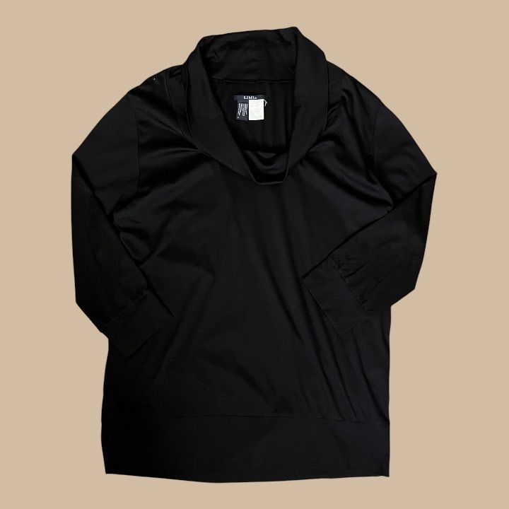 LIMI feu リミフゥ Big Neck Cut Sew One Pieace ビッグネック カットソーワンピース