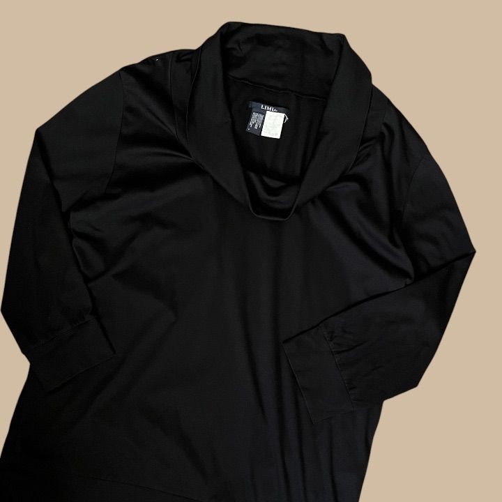 LIMI feu リミフゥ Big Neck Cut Sew One Pieace ビッグネック カットソーワンピース