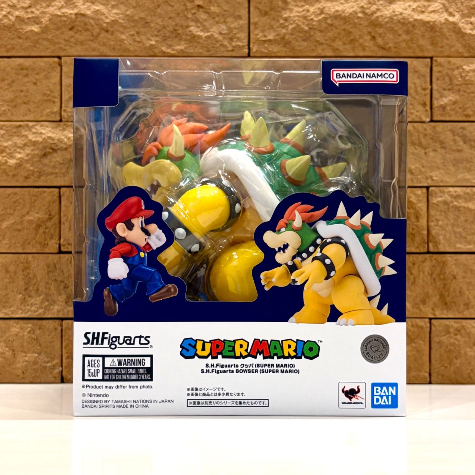 新品未開封　TAMASHII NATIONS S.H.フィギュアーツ　スーパーマリオ　クッパ (SUPER MARIO) フィギュア　Bowser Figure