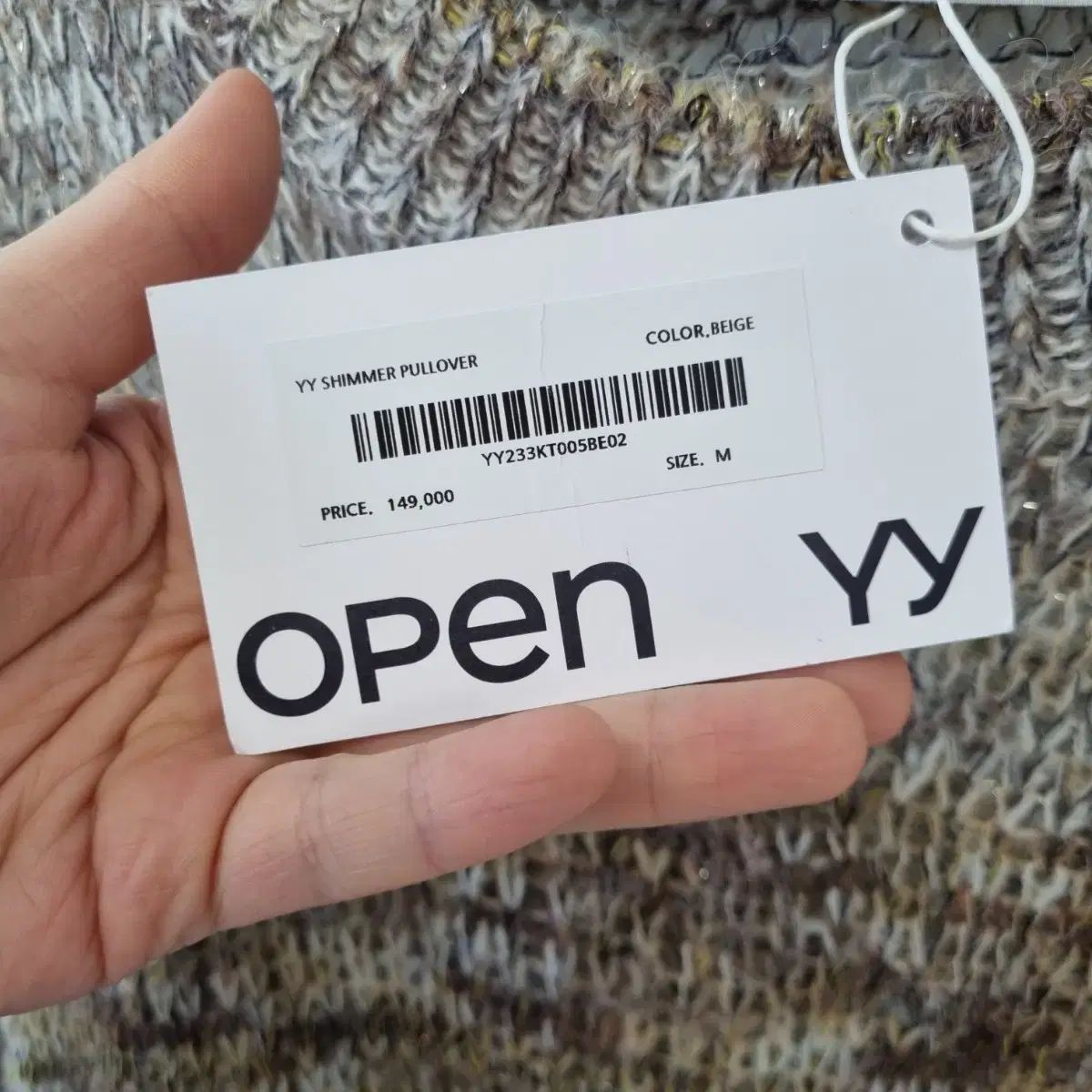 (新品) Open YY オープンワイワイ ぼかし モヘア ウール ニット