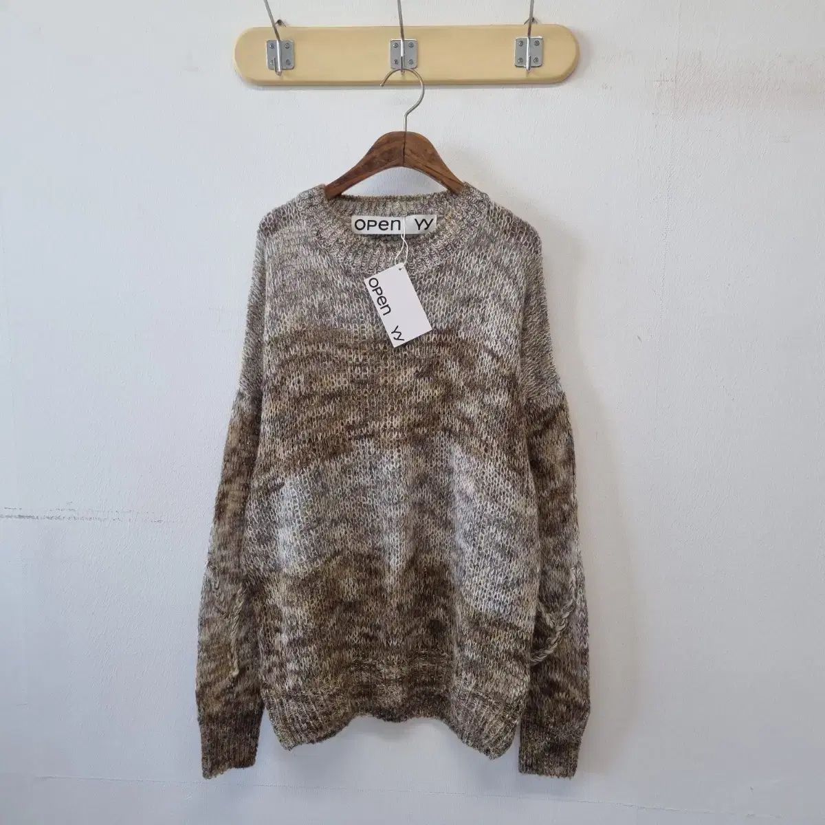 (新品) Open YY オープンワイワイ ぼかし モヘア ウール ニット