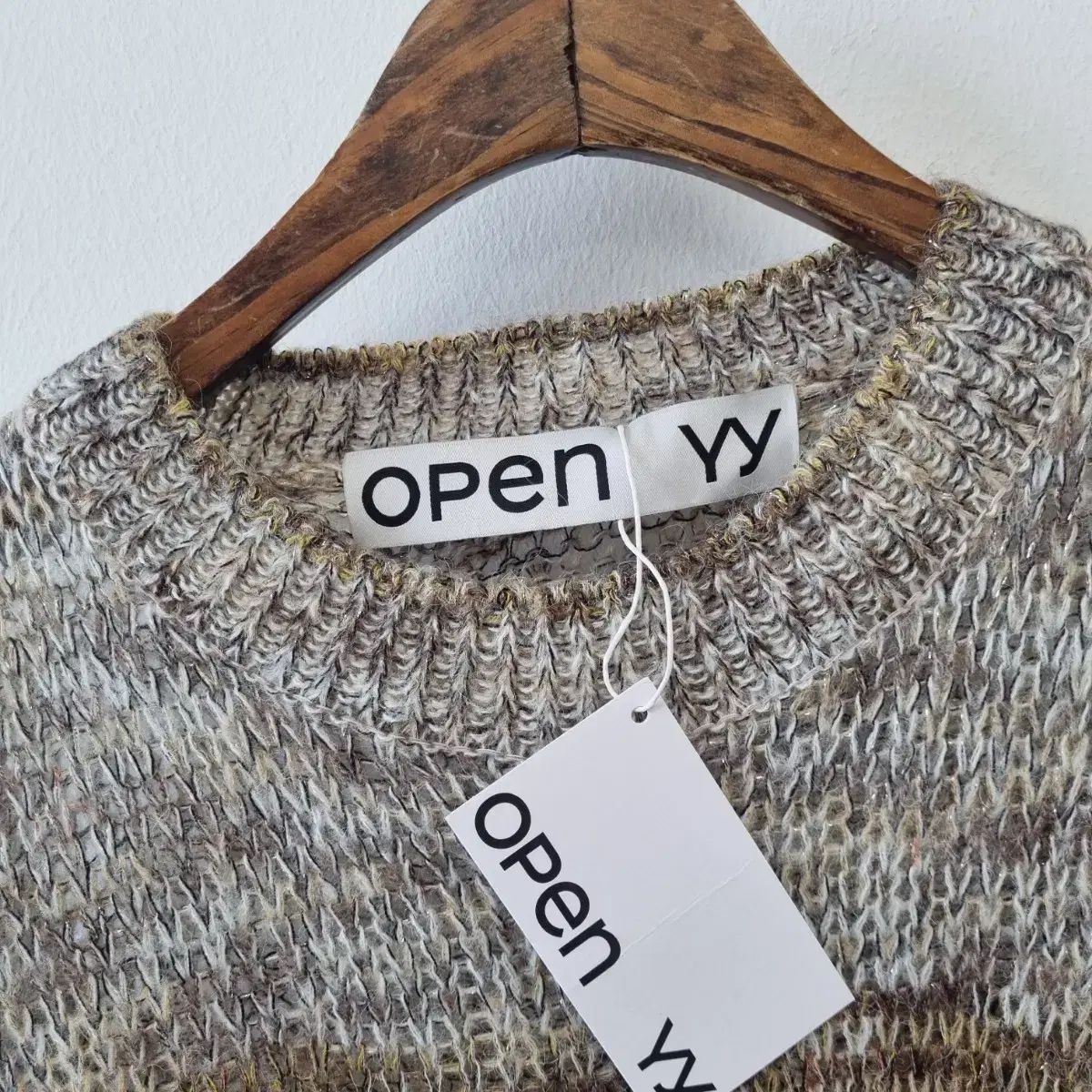 (新品) Open YY オープンワイワイ ぼかし モヘア ウール ニット