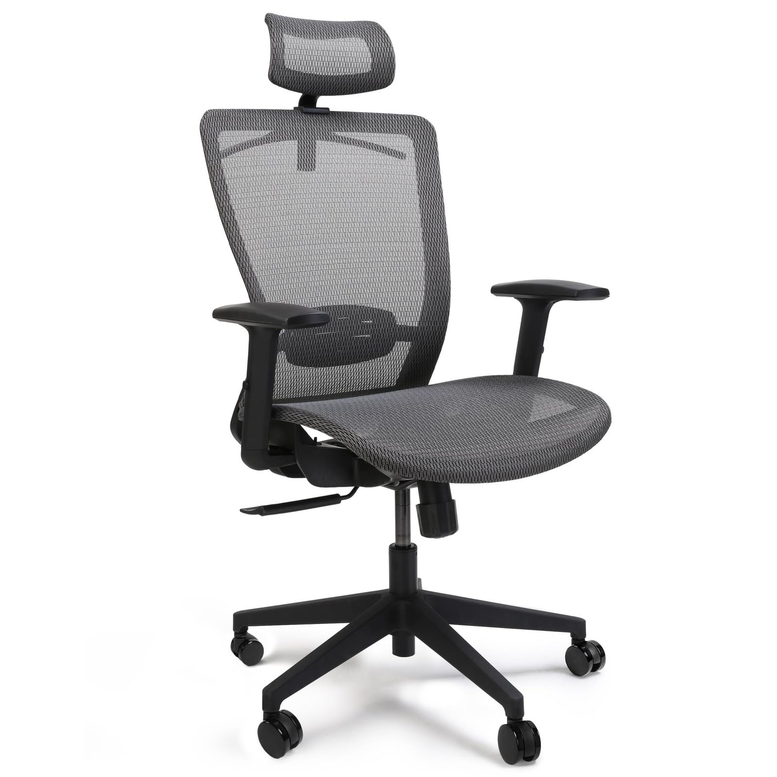 FLEXISPOT オフィスチェア デスクチェア OC3 多機能調節 シンクロロッキング 3段階固定 メッシュ素材 2Dヘッドレスト アームレスト ランバーサポート 静音キャスター コートラック付き(グレー(メッシュ))ma