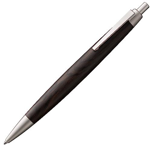 LAMY(ラミー)2000 ブラックウッド ボールペン 黒 - グラナディラ材(アフリカンブラックウッド)製ボディ パラジウム仕上げのエレガントなボールペン - 最適なバランス - 大容量リフィル 線幅 M 黒 LAMY M 16 付きma