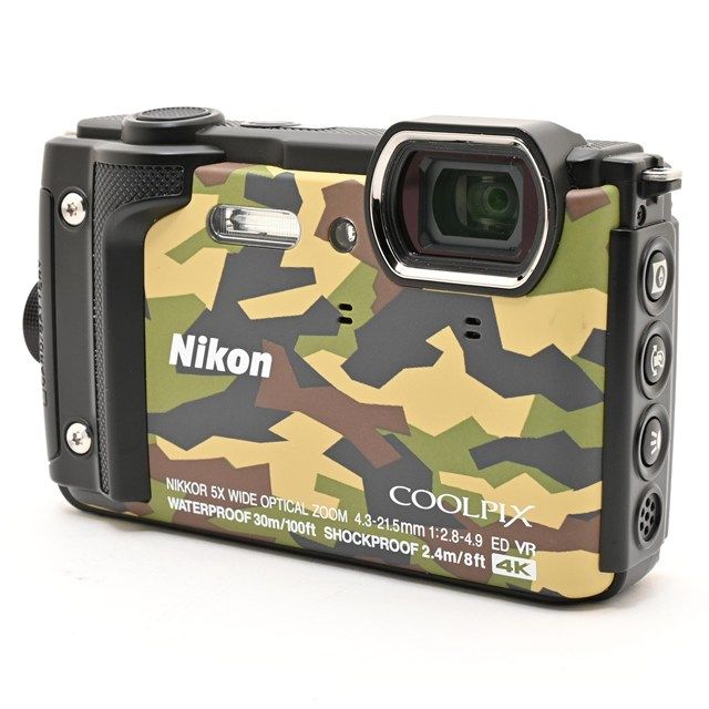 ＜美品＞ Nikon COOLPIX W300 GR カムフラージュ｜防水デジタルカメラ｜タフネスモデル｜動作良好｜外観非常に綺麗｜光学良好｜小スレわずか｜安心の高コンディション