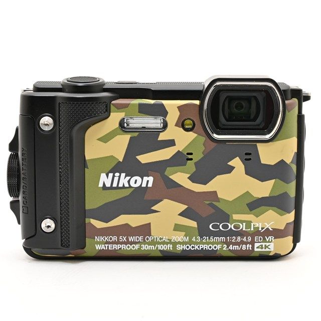 ＜美品＞ Nikon COOLPIX W300 GR カムフラージュ｜防水デジタルカメラ｜タフネスモデル｜動作良好｜外観非常に綺麗｜光学良好｜小スレわずか｜安心の高コンディション