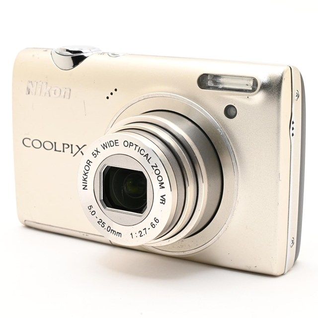＜難有品・ジャンク品＞ Nikon COOLPIX S5100 ウォームシルバー S5100SL｜コンパクトデジタルカメラ｜液晶黒点あり｜撮影影響あり｜AF不安定｜実用品・修理前提にも