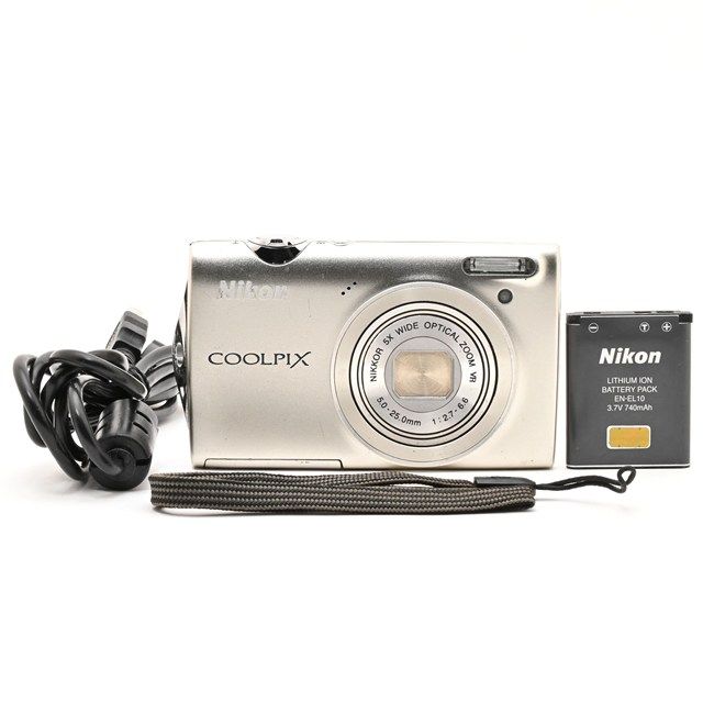 ＜難有品・ジャンク品＞ Nikon COOLPIX S5100 ウォームシルバー S5100SL｜コンパクトデジタルカメラ｜液晶黒点あり｜撮影影響あり｜AF不安定｜実用品・修理前提にも
