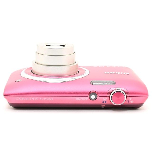 ＜並品＞ Nikon COOLPIX S3500 ストロベリーピンク S3500PK｜光学7倍ズーム｜2005万画素｜コンパクトデジタルカメラ｜動作良好｜バッテリー室蓋に隙間あり｜元箱・SDカード付属