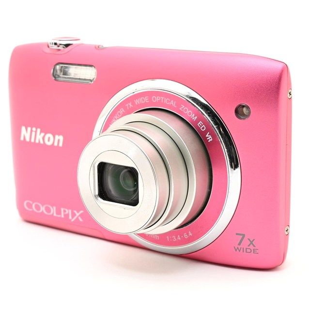 ＜並品＞ Nikon COOLPIX S3500 ストロベリーピンク S3500PK｜光学7倍ズーム｜2005万画素｜コンパクトデジタルカメラ｜動作良好｜バッテリー室蓋に隙間あり｜元箱・SDカード付属