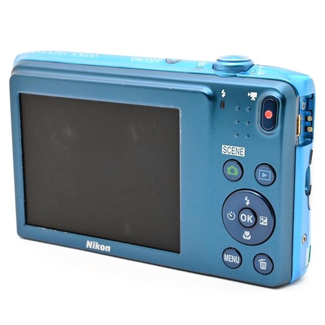 ＜並品＞ Nikon COOLPIX S3600 コバルトブルー S3600BL｜2005万画素｜光学8倍ズーム｜コンパクトデジタルカメラ｜動作良好｜USB端子カバー欠損｜実用品モデル