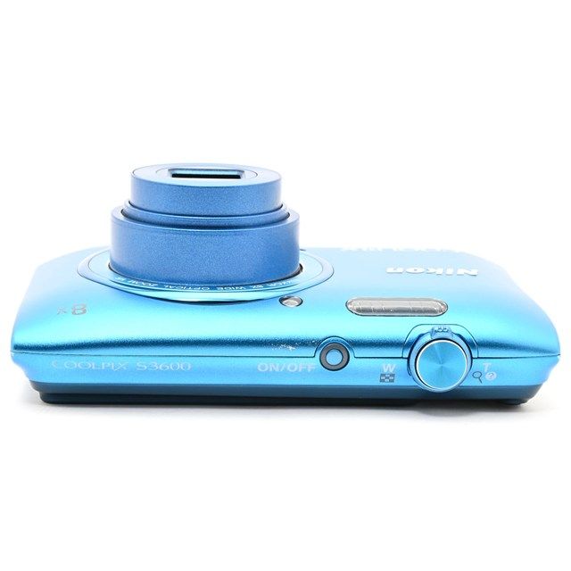 ＜並品＞ Nikon COOLPIX S3600 コバルトブルー S3600BL｜2005万画素｜光学8倍ズーム｜コンパクトデジタルカメラ｜動作良好｜USB端子カバー欠損｜実用品モデル