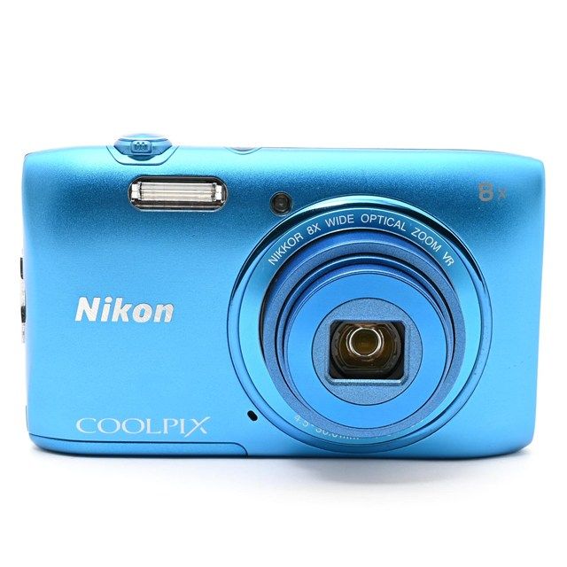 ＜並品＞ Nikon COOLPIX S3600 コバルトブルー S3600BL｜2005万画素｜光学8倍ズーム｜コンパクトデジタルカメラ｜動作良好｜USB端子カバー欠損｜実用品モデル