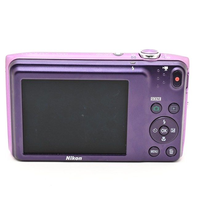 ＜良品＞ Nikon COOLPIX S3500 オーキッドパープル｜コンパクトデジタルカメラ｜動作良好｜外観きれい｜塗装剥がれ・打痕あり｜液晶小傷あり｜光学良好｜安心の実用モデル