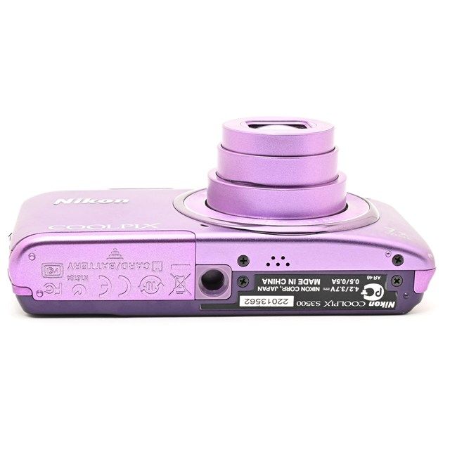 ＜良品＞ Nikon COOLPIX S3500 オーキッドパープル｜コンパクトデジタルカメラ｜動作良好｜外観きれい｜塗装剥がれ・打痕あり｜液晶小傷あり｜光学良好｜安心の実用モデル