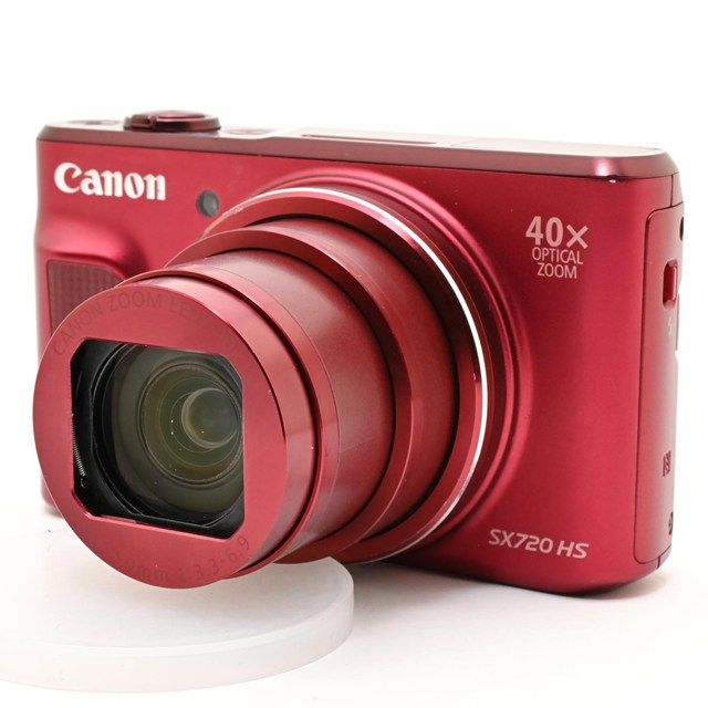 ＜並品＞ Canon PowerShot SX720 HS レッド｜コンパクトデジタルカメラ｜高倍率ズーム｜動作良好｜実用品｜外観使用感あり｜液晶小傷あり｜2GB SDカード付属