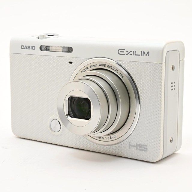 ＜美品＞ CASIO EXILIM EX-ZR70WE ホワイト｜自分撮り対応コンパクトデジタルカメラ｜チルト液晶｜メイクアップ＆セルフィーアート｜動作良好｜16GBカード・ポーチ付属｜極上美品