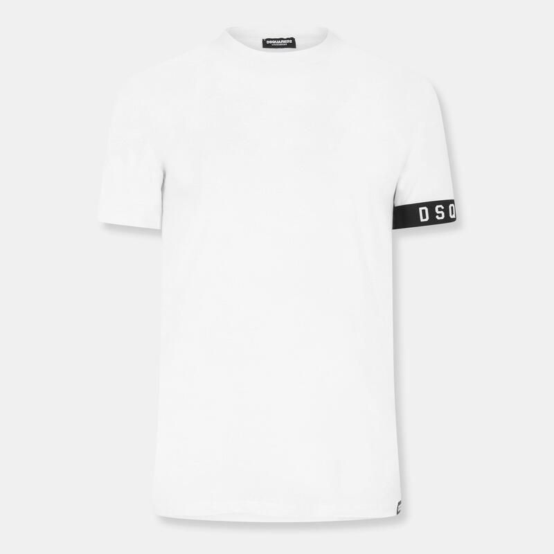 ディースクエアード メンズ トップス Tシャツ スリムフィット ロゴ DSquared2 Mens DSQ Band Logo Slim FitShirt White ホワイト ディースクエアード メンズ トップス Tシャツ スリムフィット ロゴ DSquared2 Mens DSQ Band Logo Slim FitShirt White ホワイト