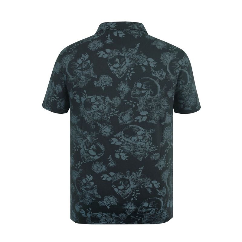 ファイヤートラップ メンズ トップス ポロシャツ Firetrap AOP Polo Sn43 Black ブラック ファイヤートラップ メンズ トップス ポロシャツ Firetrap AOP Polo Sn43 Black ブラック