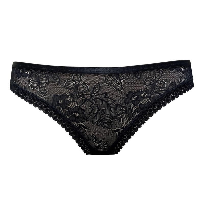 ビー ユー レディース アンダーウェア パンツ レース Be You 3 Pack Microfibre Lace Brazilian Briefs BlackWhiteNud ホワイト