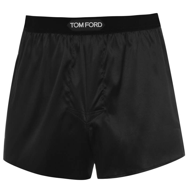 トム・フォード メンズ アンダーウェア ボクサーパンツ シルク TOM FORD Silk Boxers Black 002 ブラック