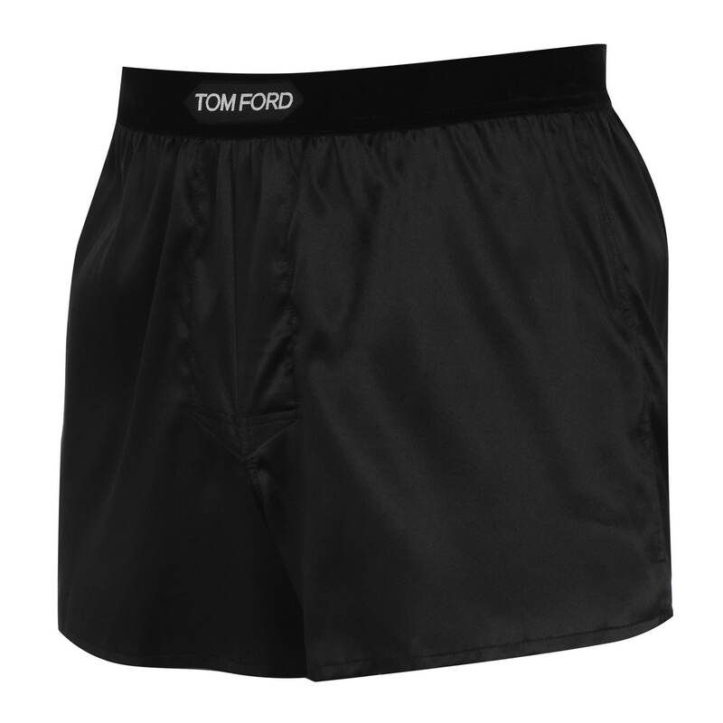トム・フォード メンズ アンダーウェア ボクサーパンツ シルク TOM FORD Silk Boxers Black 002 ブラック