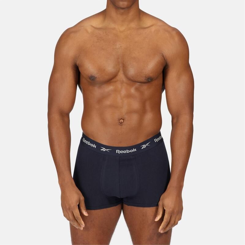 リーボック メンズ アンダーウェア ボクサーパンツ Reebok 5 Pack Trunks Mens BlkWhtGryNvy