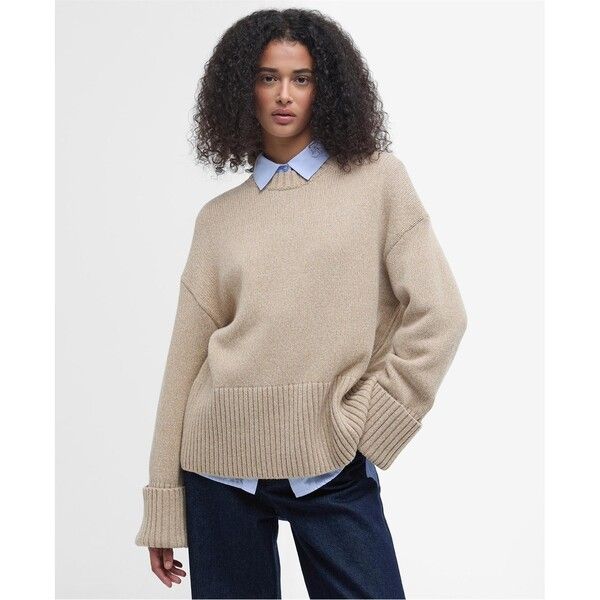 バブアー レディース アウター ニット・セーター クルーネック Barbour Cassandra Crew Neck Jumper Camel キャメル