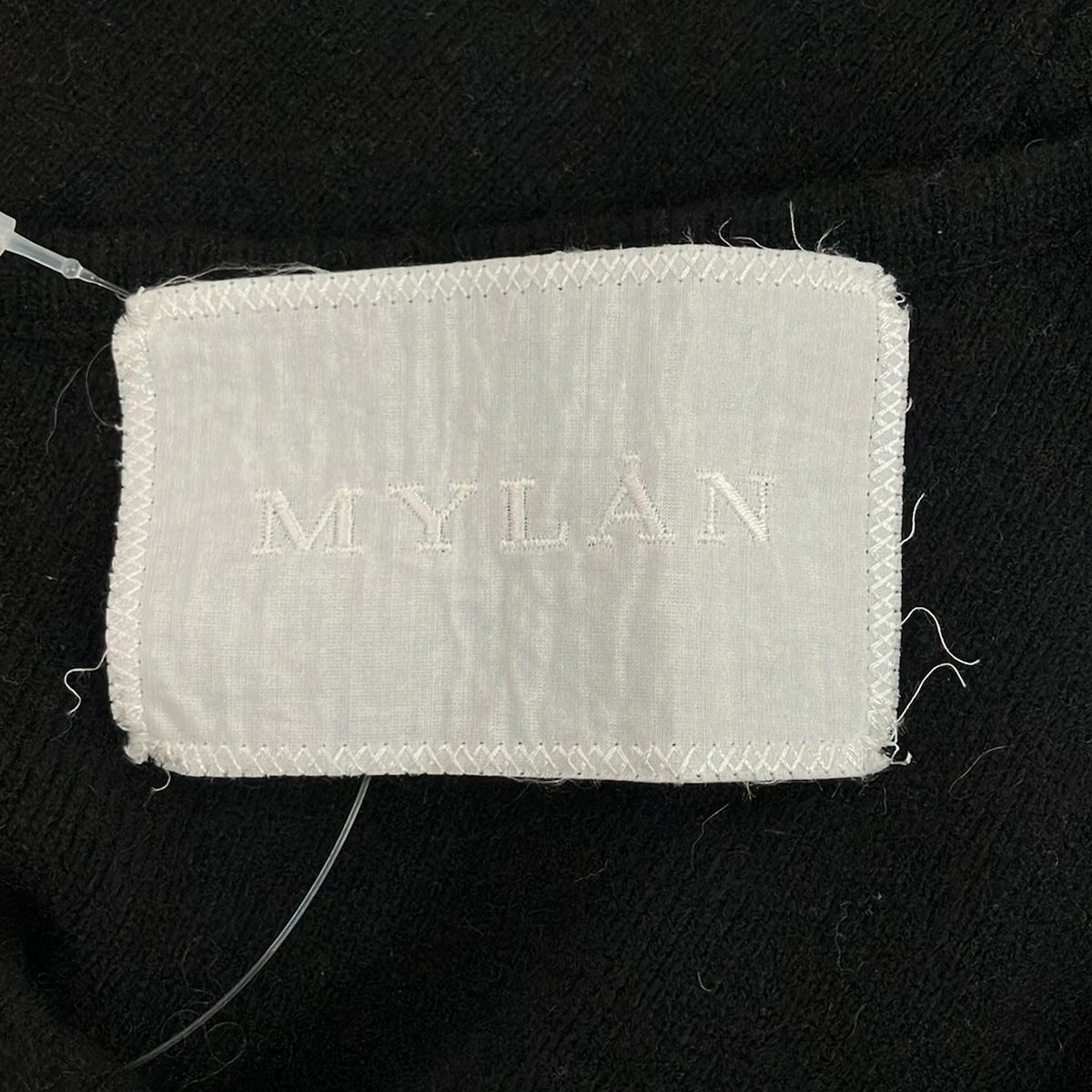 MYLAN(マイラン) 長袖セーター レディース美品 - 黒 カシミヤ混/Aライン/ショート丈 MYLAN(マイラン) 長袖セーター レディース美品 - 黒 カシミヤ混/Aライン/ショート丈