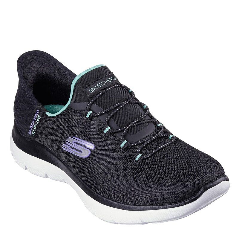 スケッチャーズ レディース シューズ スニーカー Skechers SlipIns Summits Diamond Dream BlackTurquoise ブラック