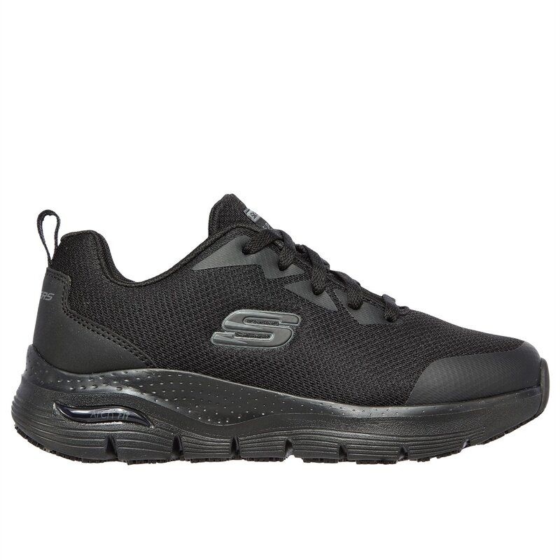 スケッチャーズ レディース シューズ ブーツ・レインブーツ Skechers Work Arch Fit SR Black ブラック
