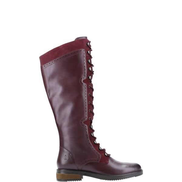 ハッシュパピー レディース シューズ ブーツ・レインブーツ Hush Puppies Rudy Long Boot Dark Red レッド