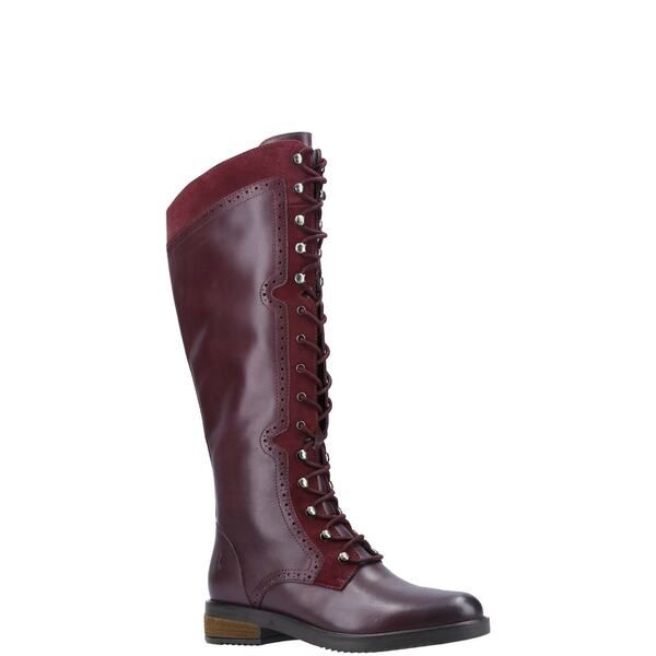 ハッシュパピー レディース シューズ ブーツ・レインブーツ Hush Puppies Rudy Long Boot Dark Red レッド