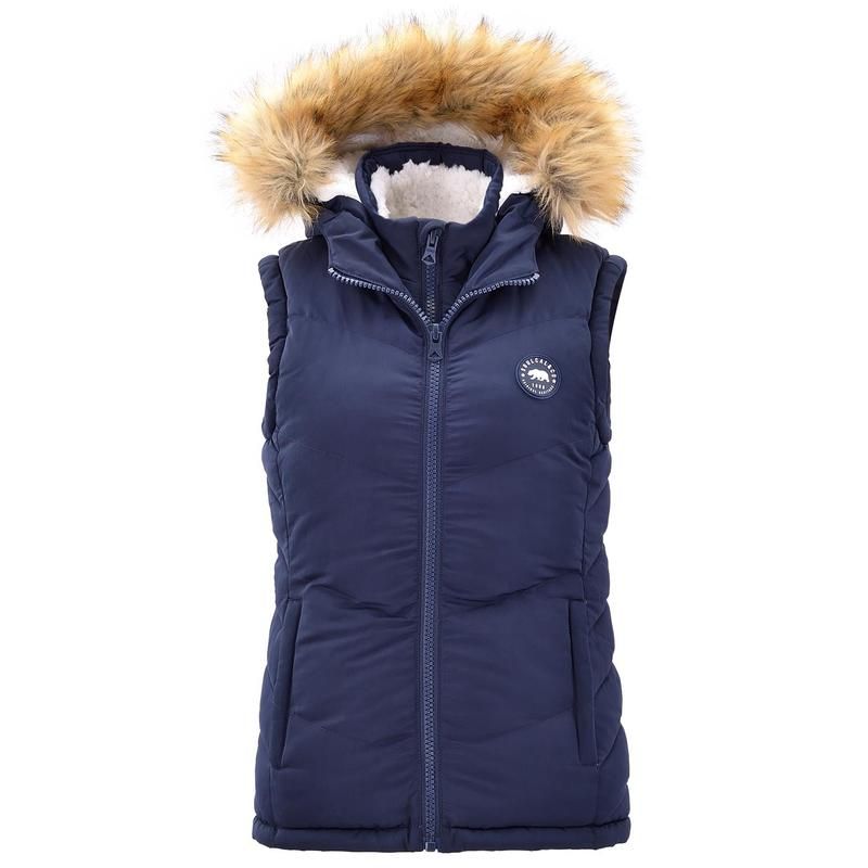ソウルカル レディース アウター ジャケット・ブルゾン ジレ SoulCal 2 Zip Gilet Ladies Navy ネイビー