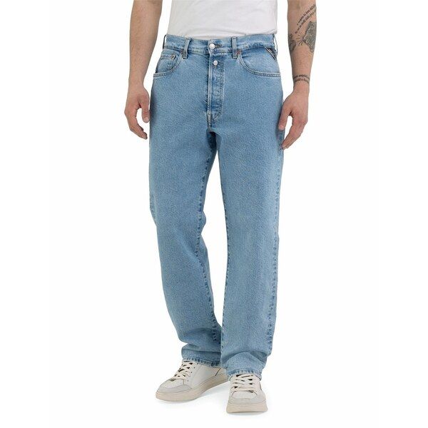 リプレイ メンズ ボトムス デニムパンツ Replay 9Zero1 Loose Sn42 Light Blue 010 ブルー