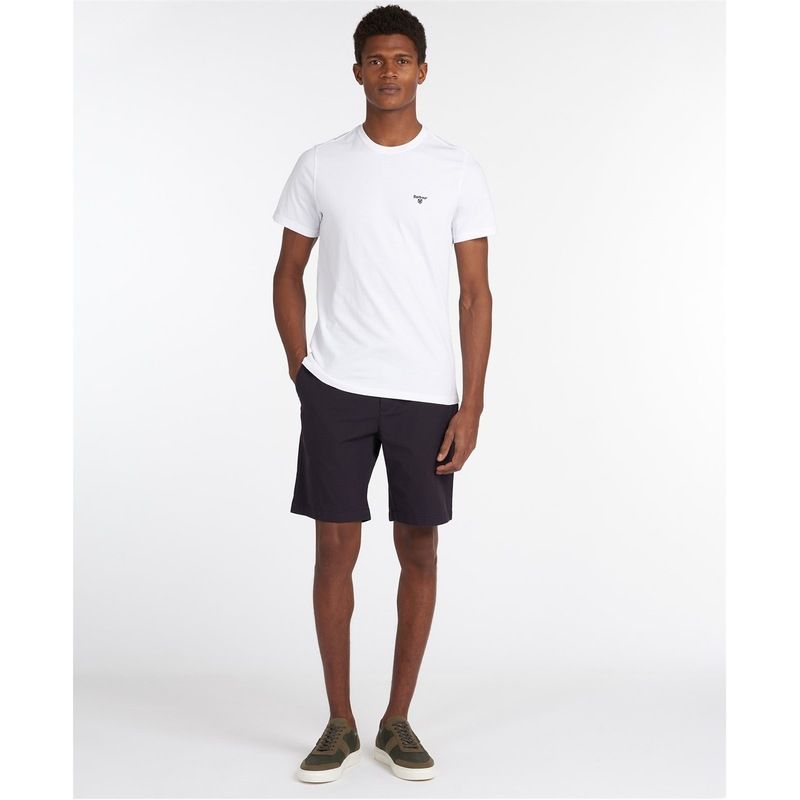 バブアー メンズ トップス Tシャツ Barbour Essential Sports TShirt White WH11 ホワイト