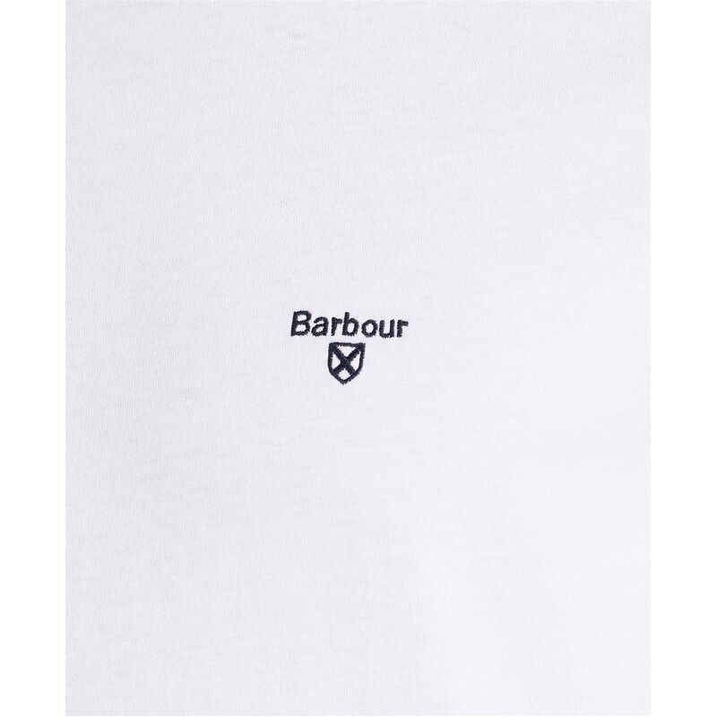 バブアー メンズ トップス Tシャツ Barbour Essential Sports TShirt White WH11 ホワイト