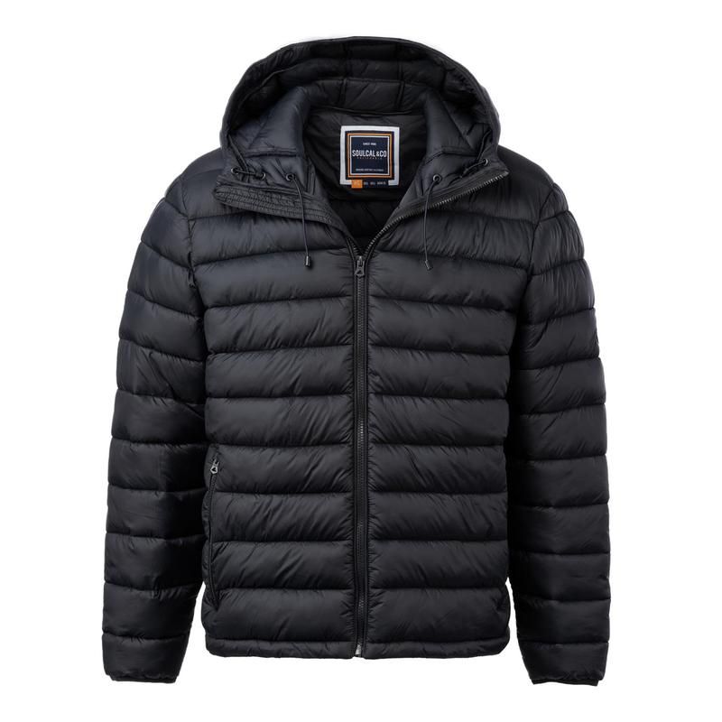 ソウルカル メンズ アウター ジャケット・ブルゾン ジャケット SoulCal Micro Bubble Jacket Mens Black ブラック