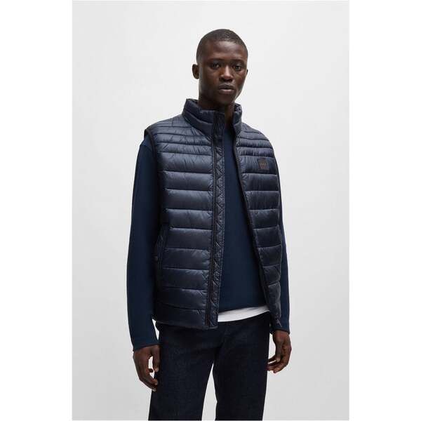 ボス メンズ アウター ベスト Boss Odeno1 10254426 01 Dark Blue 404 ブルー