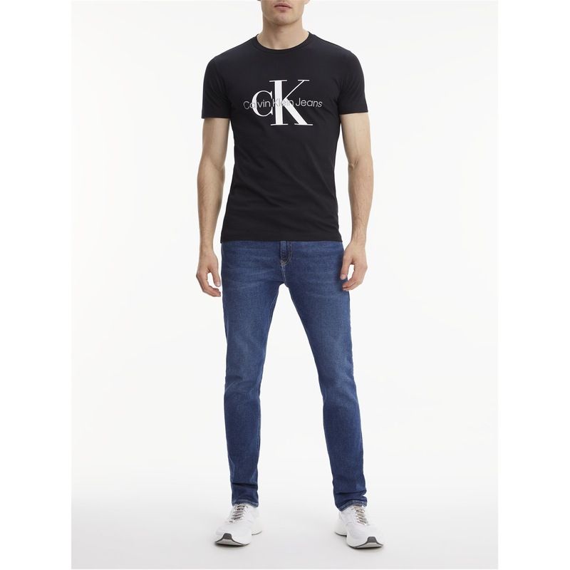 カルバンクライン メンズ トップス Tシャツ Calvin Klein Jeans Monogram T Shirt Black ブラック