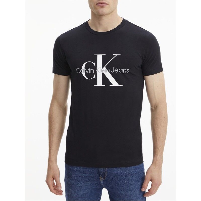 カルバンクライン メンズ トップス Tシャツ Calvin Klein Jeans Monogram T Shirt Black ブラック