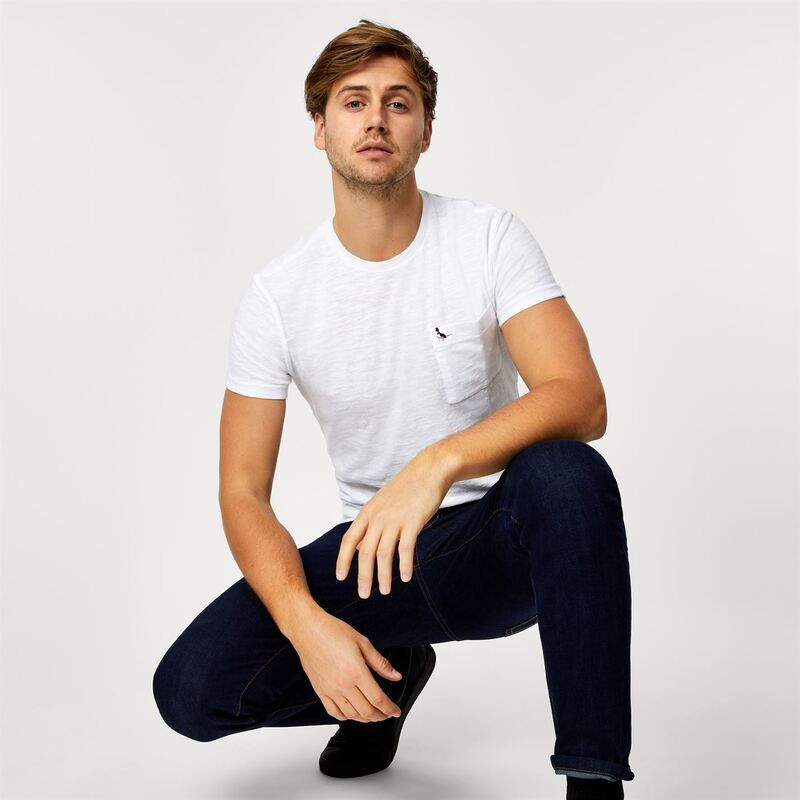 ジャック ウィルス メンズ トップス Tシャツ ロゴ Jack Wills Ayleford Logo TShirt White ホワイト
