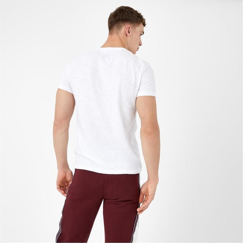 ジャック ウィルス メンズ トップス Tシャツ ロゴ Jack Wills Ayleford Logo TShirt White ホワイト