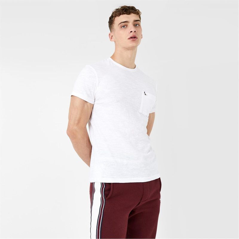 ジャック ウィルス メンズ トップス Tシャツ ロゴ Jack Wills Ayleford Logo TShirt White ホワイト