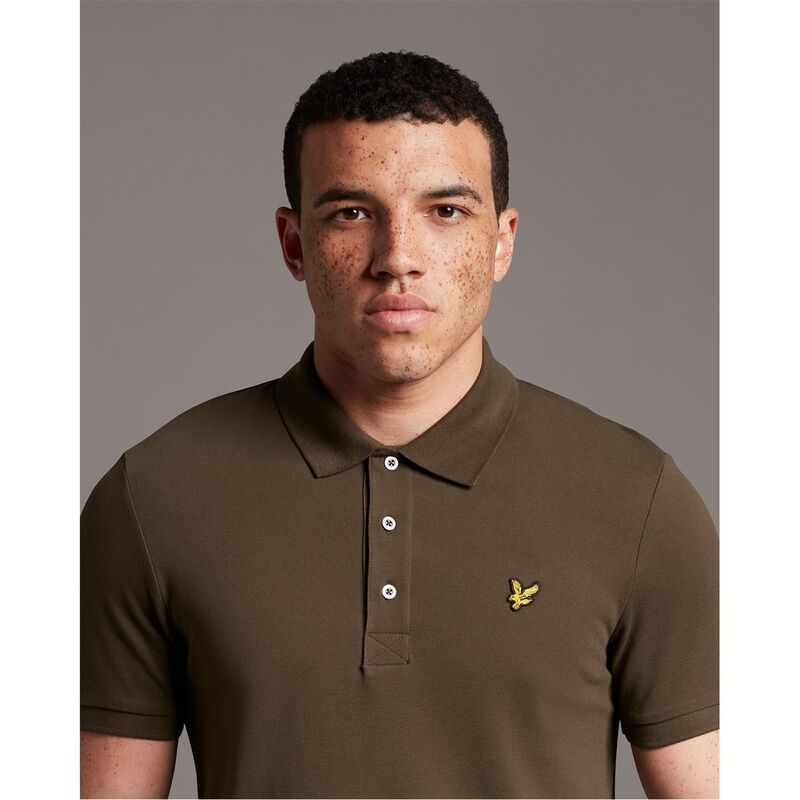 ライルアンドスコット メンズ トップス Tシャツ ポロシャツ ロゴ Lyle and Scott Logo Polo Shirt Olive W485 オリーブ ライルアンドスコット メンズ トップス Tシャツ ポロシャツ ロゴ Lyle and Scott Logo Polo Shirt Olive W485 オリーブ