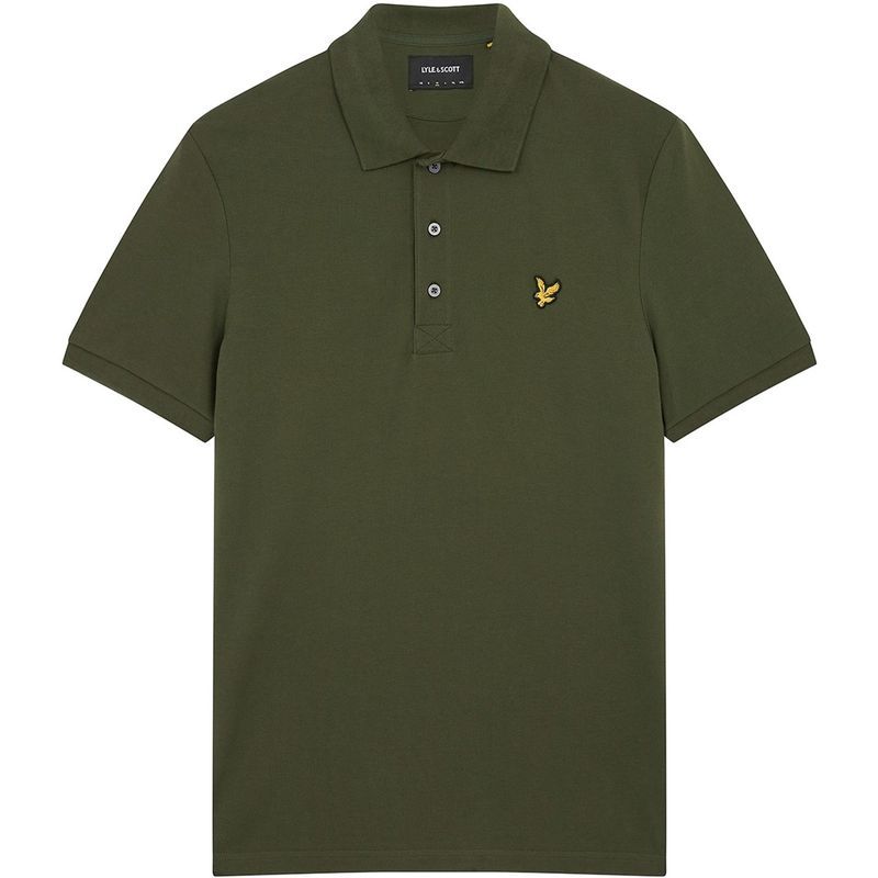 ライルアンドスコット メンズ トップス Tシャツ ポロシャツ ロゴ Lyle and Scott Logo Polo Shirt Olive W485 オリーブ