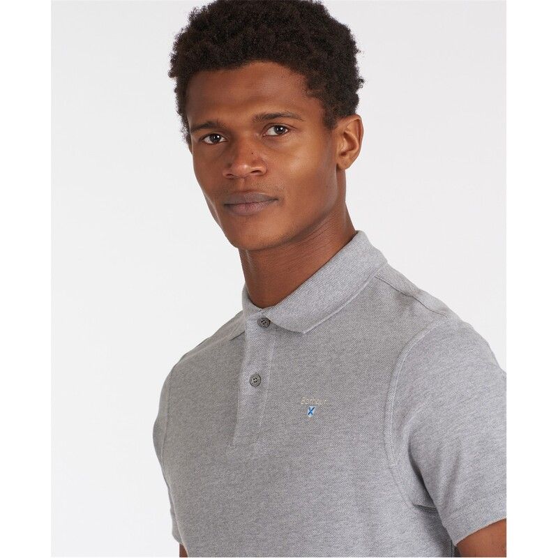 バブアー メンズ トップス Tシャツ ポロシャツ Barbour Sports Polo Shirt Grey Marl GY52 グレー