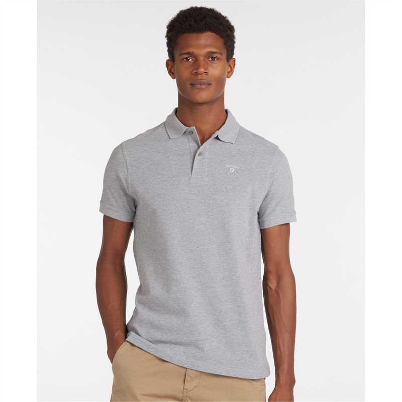 バブアー メンズ トップス Tシャツ ポロシャツ Barbour Sports Polo Shirt Grey Marl GY52 グレー