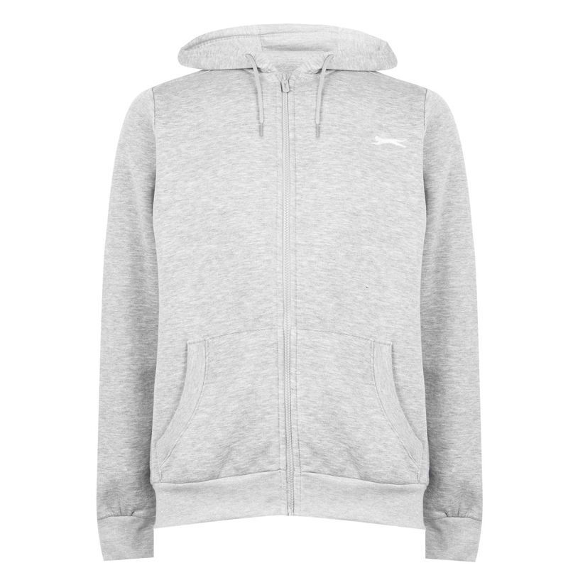 スラセンジャー メンズ アウター ニット・セーター Slazenger Full Zip Hoody Mens Grey Marl グレー