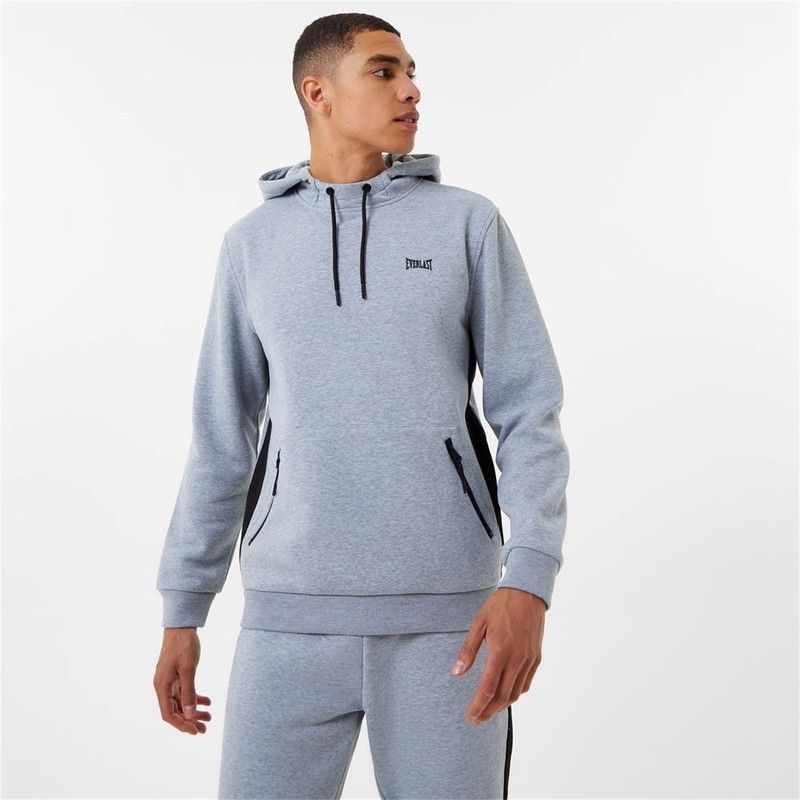 エバーラスト メンズ アウター ニット・セーター パーカー Everlast Premium Overhead Hoodie Grey Marl グレー